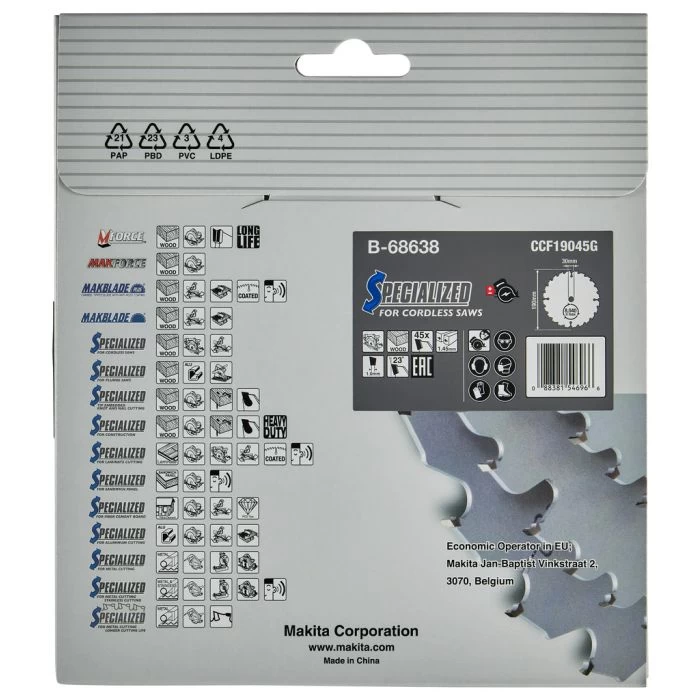 Makita B-68638 Cirkelzaagblad Hout - Afbeelding 11