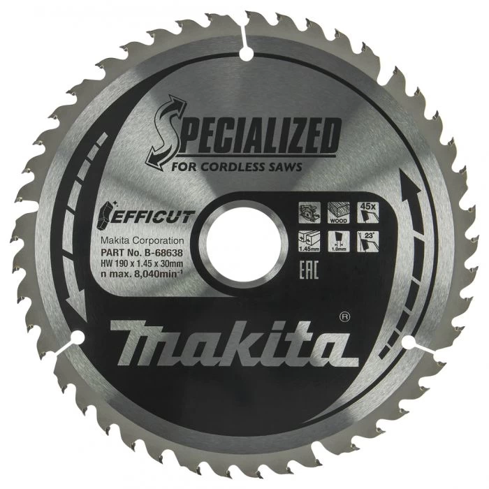 Makita B-68638 Cirkelzaagblad Hout - Afbeelding 9