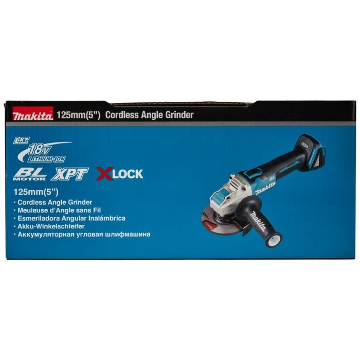 Makita DGA521ZX1 18 V Haakse Slijper 125 Mm X-LOCK - Afbeelding 10