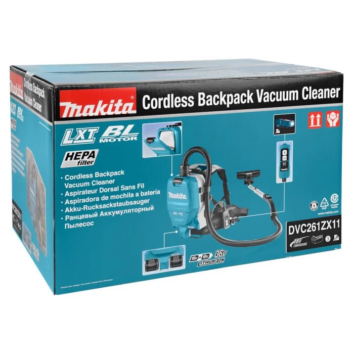 Makita DVC261ZX11 2x18 V Rugstofzuiger Voor Schoonmaak - Afbeelding 12