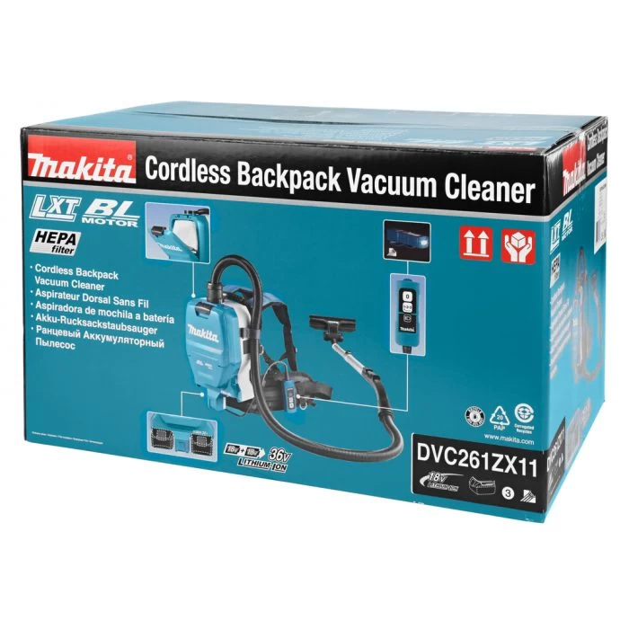 Makita DVC261ZX11 2x18 V Rugstofzuiger Voor Schoonmaak - Afbeelding 13