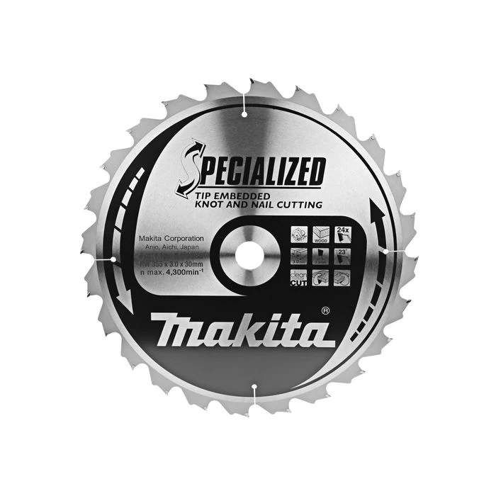 Makita B-09385 Cirkelzaagblad Hout (noest/spijker) - Afbeelding 2