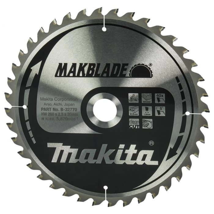 Makita B-32770 Afkortzaagblad Hout - Afbeelding 2