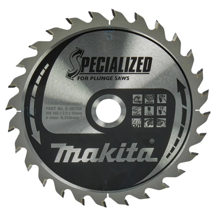 Makita B-56758 Invalcirkelzaagblad Hout