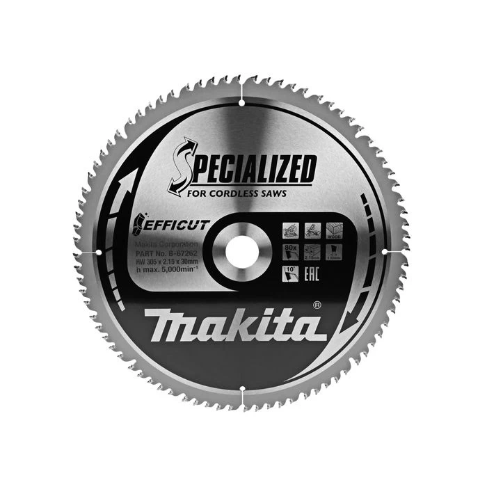 Makita B-67262 Afkortzaagblad Hout - Afbeelding 2
