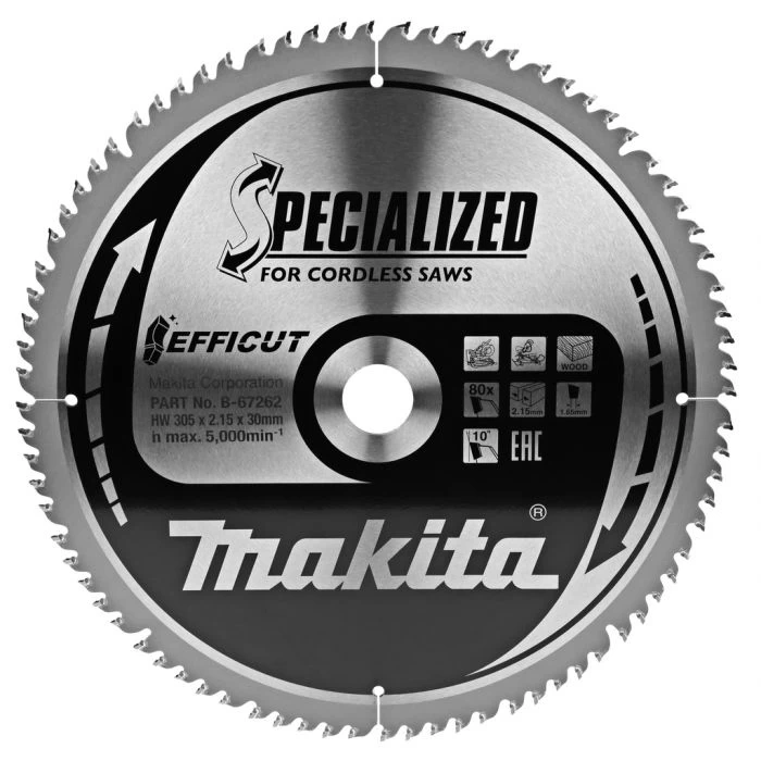 Makita B-67262 Afkortzaagblad Hout
