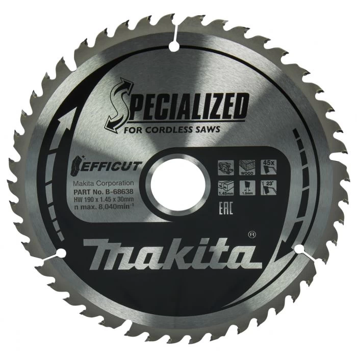 Makita B-68638 Cirkelzaagblad Hout - Afbeelding 2