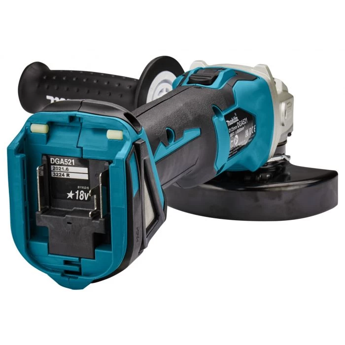 Makita DGA521ZX1 18 V Haakse Slijper 125 Mm X-LOCK - Afbeelding 9